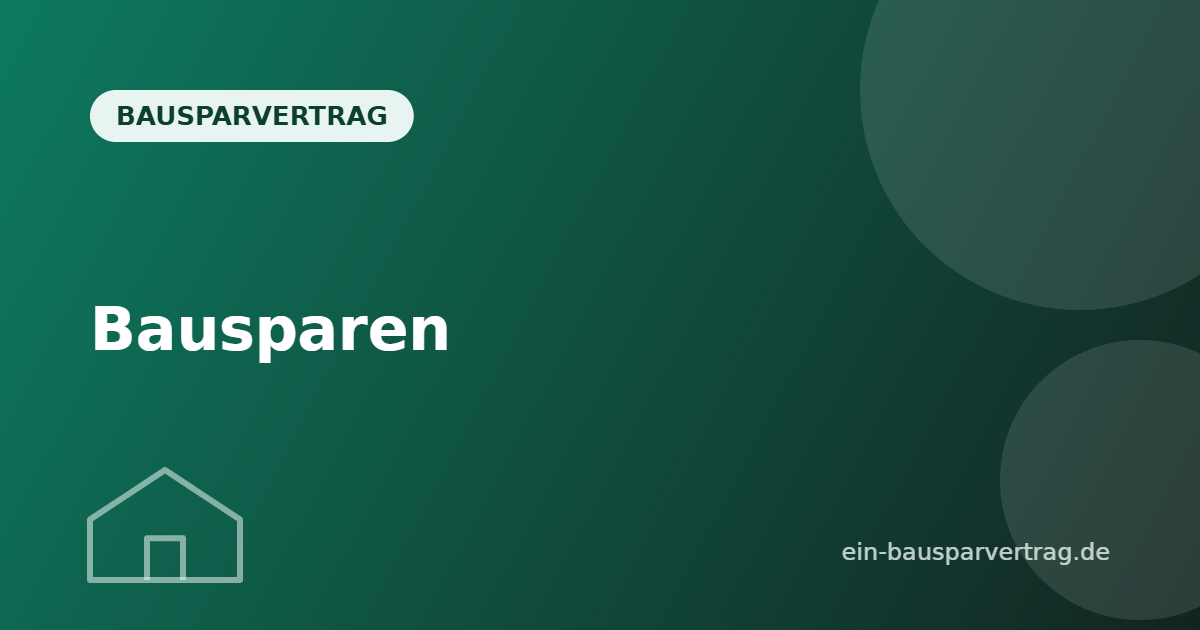 Bausparen - ein-bausparvertrag.de